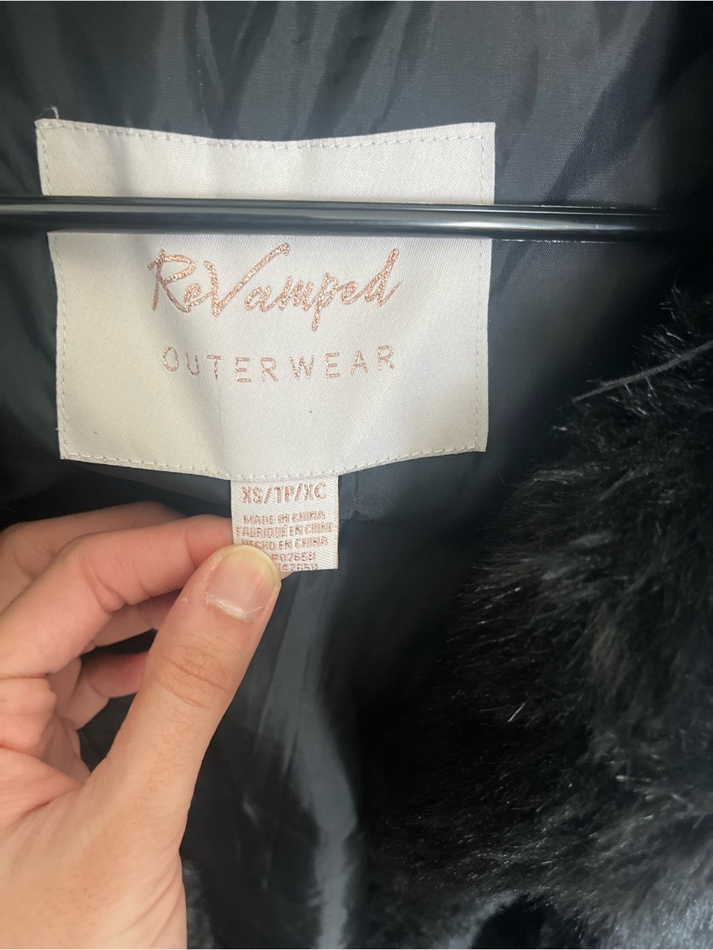 Revamped Black Faux Fur Teddy Jacket - Picture 3 of 6